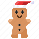 hat, gingerbread, xmas, christmas