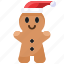 hat, gingerbread, xmas, christmas 