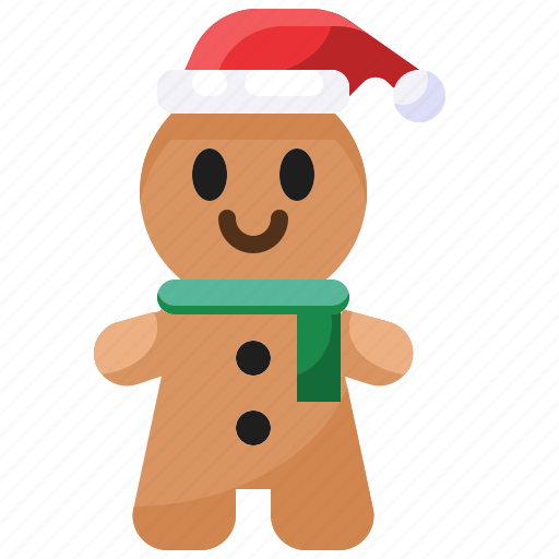 Scarf, hat, gingerbread, xmas, christmas icon - Download on Iconfinder
