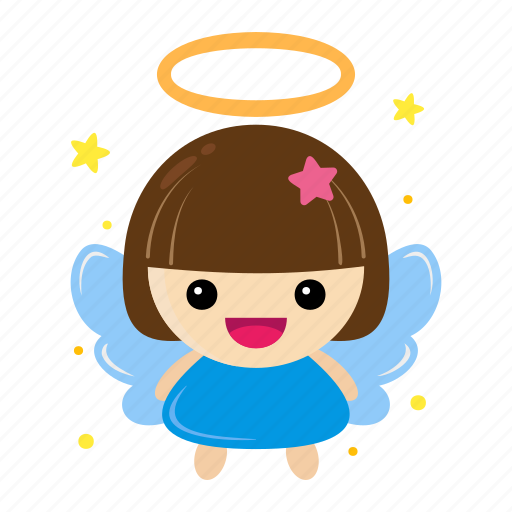 Angel, christmas, xmas, decoration, saint, ornament, fairy sticker - Download on Iconfinder