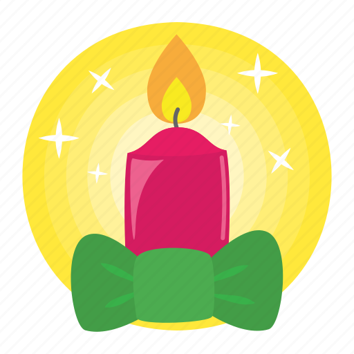 Candle, light, christmas, decoration, celebration, xmas, birthday sticker - Download on Iconfinder