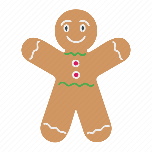 Gingerbread, cookie, christmas, xmas, dessert, sweet, biscuit sticker - Download on Iconfinder