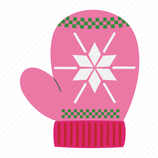 Glove, winter, cold, xmas, christmas, clothing, mitten sticker - Download on Iconfinder