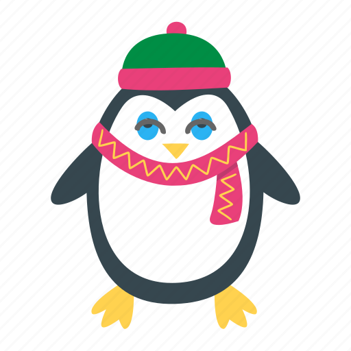 Penguin, bird, arctic, antarctic, christmas, xmas, winter sticker - Download on Iconfinder