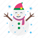 snowman, winter, christmas, xmas, snow, decoration, cold