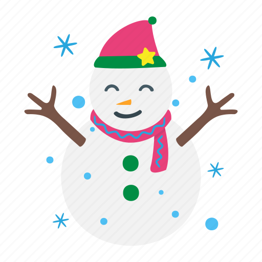 Snowman, winter, christmas, xmas, snow, decoration, cold sticker - Download on Iconfinder