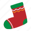 sock, winter, gift, xmas, christmas, clothing, decoration 