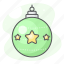 ball, bulb, christmas, decoration, green, holiday, xmas 