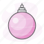 ball, bulb, christmas, decoration, holiday, pink, xmas 
