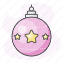 ball, bulb, christmas, decoration, holiday, pink, xmas