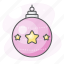 ball, bulb, christmas, decoration, holiday, pink, xmas 