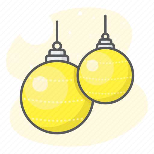 Ball, bulb, christmas, decoration, holiday, xmas, yellow icon - Download on Iconfinder