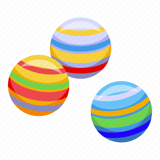 Christmas, candy, balls, isometric icon - Download on Iconfinder