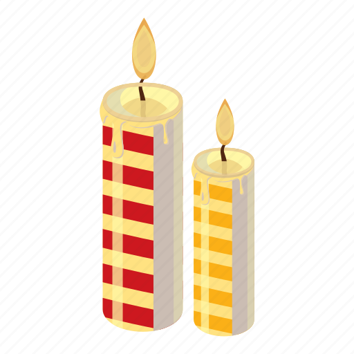 Candle, cartoon, christmas, fire, flame, holiday, light icon - Download on Iconfinder