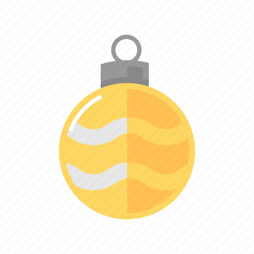 Christmas, decoration, sphere, yelllow icon - Download on Iconfinder