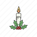 candle, christmas, xmas, decoration