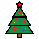 christmas, tree, winter