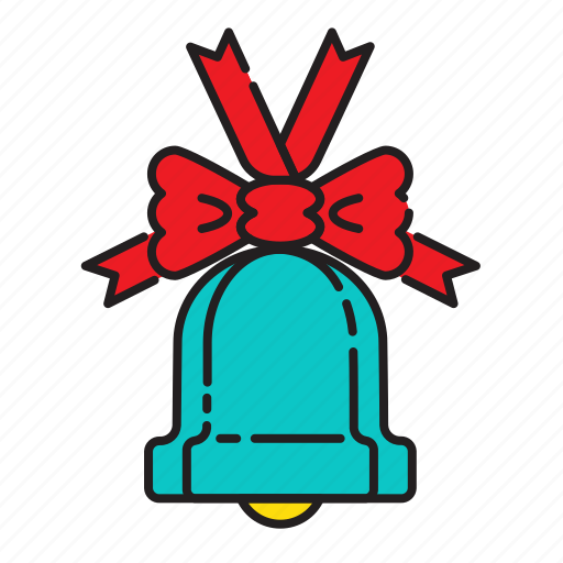 Bell, ring, ribbon, decoration, celebration icon - Download on Iconfinder