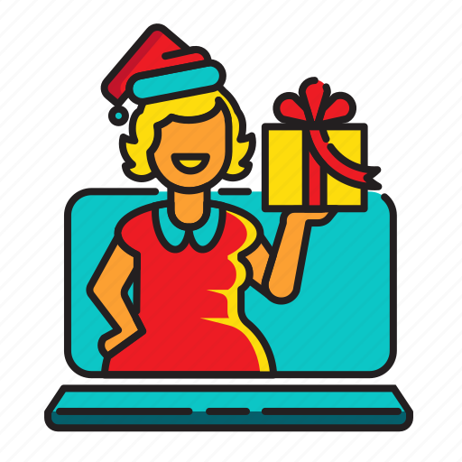 Online, gift, send, laptop, internet, shopping icon - Download on Iconfinder