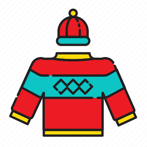 Ugly, sweater, knitted, hat, winter, christmas icon - Download on Iconfinder