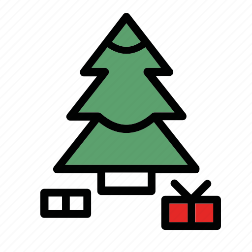 Gifts, new, presents, snow, tree, year icon - Download on Iconfinder
