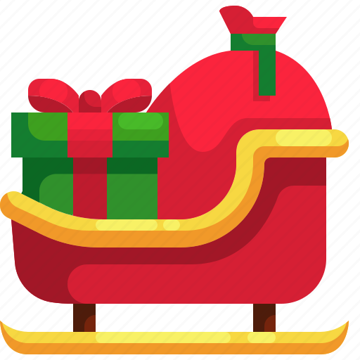 Snow, xmas, transportation, sleigh, christmas, gift icon - Download on Iconfinder