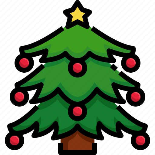 Decoration, christmas, tree, star, forest icon - Download on Iconfinder