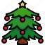 decoration, christmas, tree, star, forest 