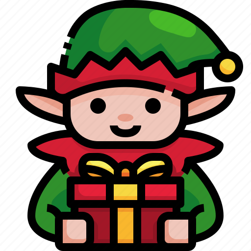 Elf, costume, gift, present, box, christmas icon - Download on Iconfinder