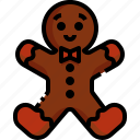 gingerbread, dessert, bakery, sweet, man, cookie