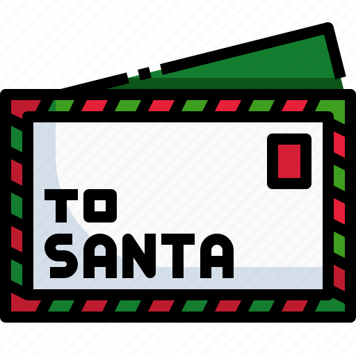 Santa claus, santa, letter, christmas, envelope, card icon - Download on Iconfinder