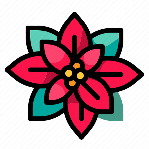 Blossom, botanical, flower, nature, petals, poinsettia icon - Download on Iconfinder