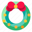 adornment, bow, christmas, decoration, wreath