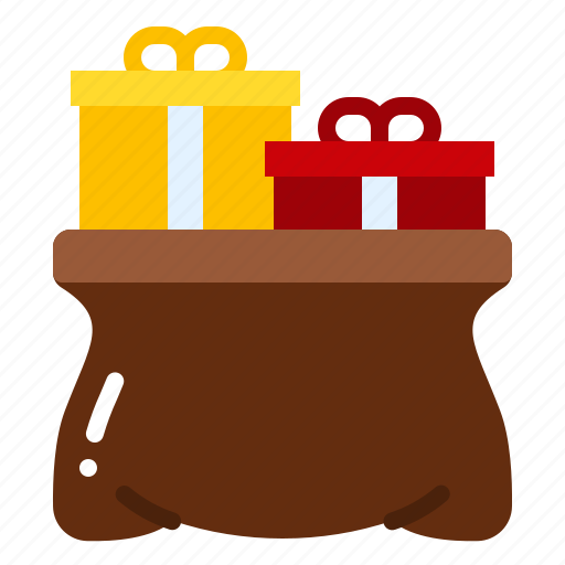 Gift, bag, sack, santa, claus, christmas, present icon - Download on Iconfinder