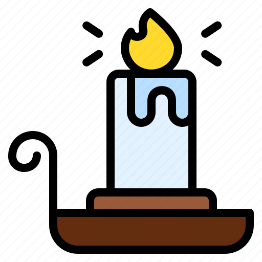 Candle, stand, candlestick, light, christmas, xmas, ornament icon - Download on Iconfinder