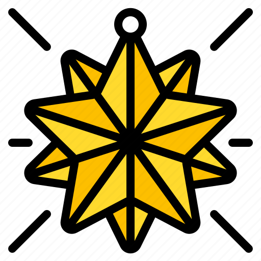 Christmas, star, xmas, adornment, decoration, ornament icon - Download on Iconfinder