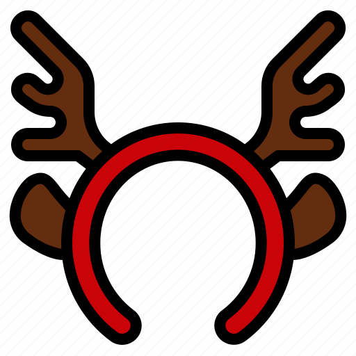 Headband, reindeer, deer, christmas, xmas, accessory, costume icon - Download on Iconfinder