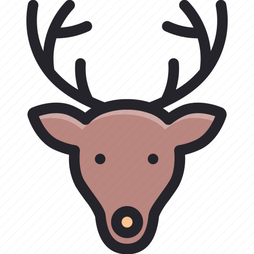 Animal, celebration, christmas, deer, holiday, reindeer, winter icon - Download on Iconfinder