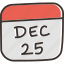 calendar, christmas, date, december, festival, day 
