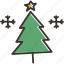 star, christmas, december, snow, tree, winter 