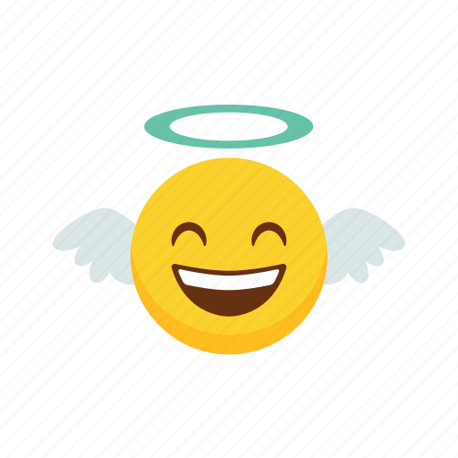 Angel, flat, icon, green, smile, hat, fun icon - Download on Iconfinder