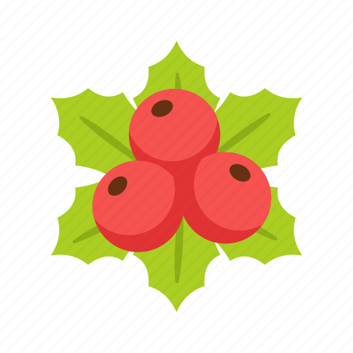 Mistletoe, plant, flat, icon, christmas, emoji, fun icon - Download on Iconfinder