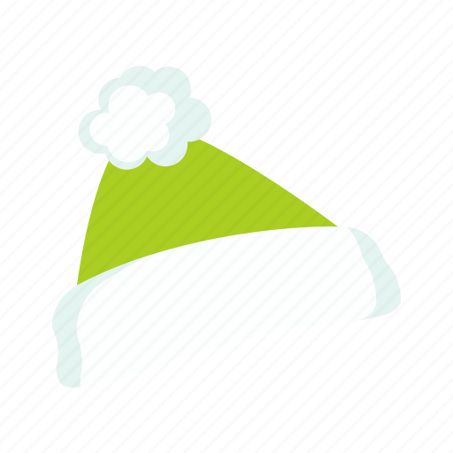 Green, santa, claus, flat, icon, costume, headdress icon - Download on Iconfinder