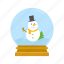 snow, snow man, winter, snow globe 