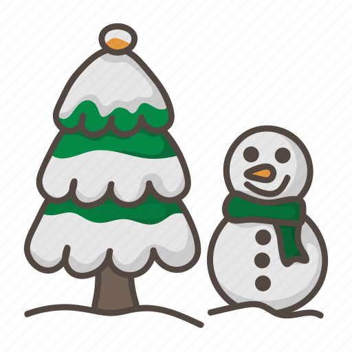 Christmas, xmas, tree, snowman, winter, decoration icon - Download on Iconfinder