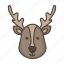 reindeer, christmas, xmas, character, deer 