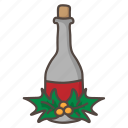 wine, bottle, christmas, xmas, party, celebration