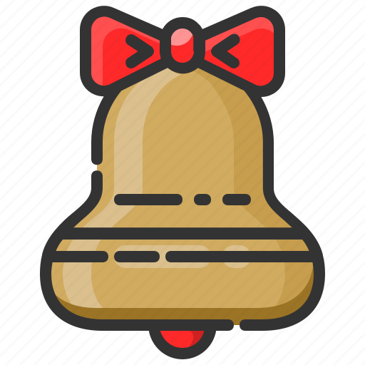 Xmas, bell, decoration, ribbon, christmas icon - Download on Iconfinder