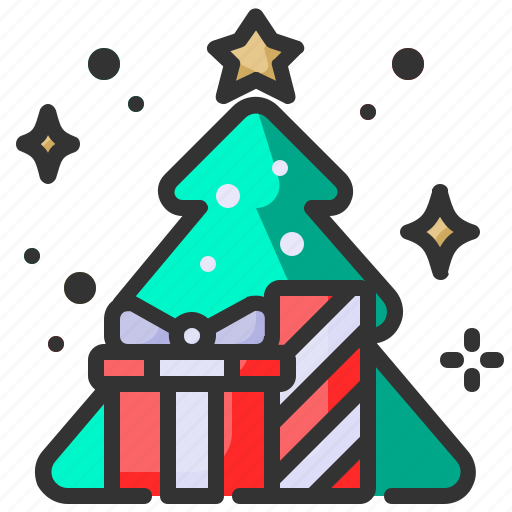 Presents, decoration, tree, xmas, christmas, gift box icon - Download on Iconfinder