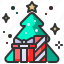 presents, decoration, tree, xmas, christmas, gift box 